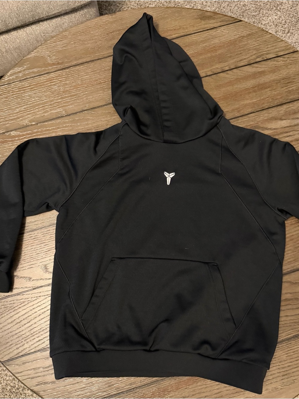 Nike Black Kids Hoodie with White Logo